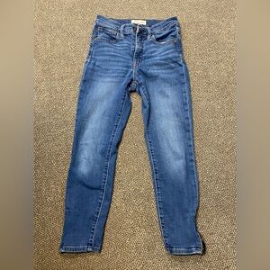 Madewell 10” Roadtripper High Rise Ankle Jeans with Side Zips